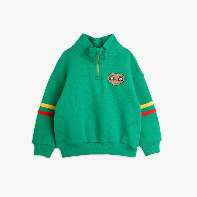 Mini Rodini E.T emb halfzip sweatshirt