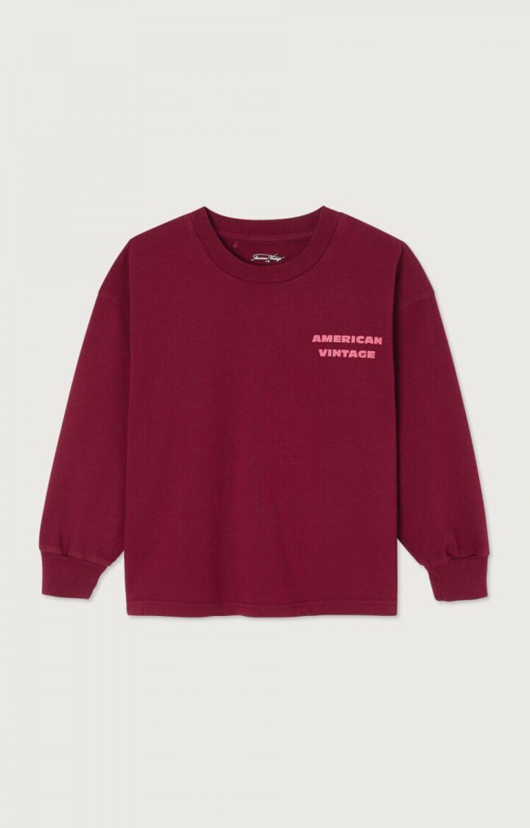 American Vintage KID TEE- Fizvalley - Bordeaux