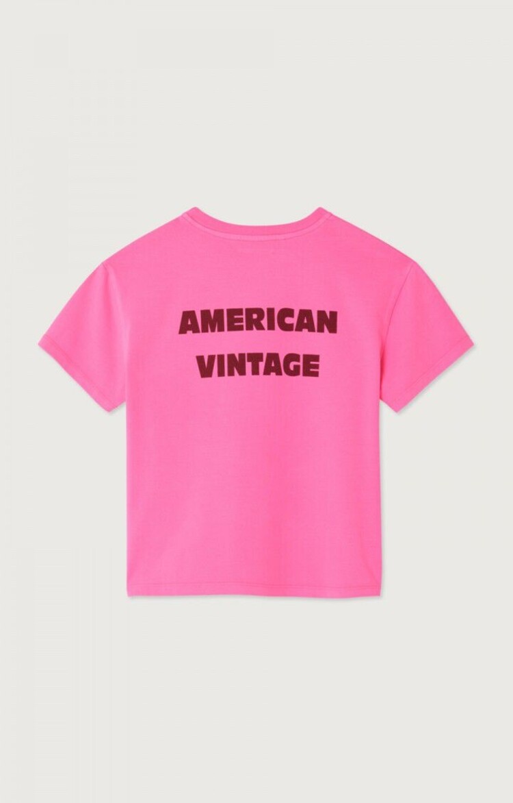 American Vintage American Vintage - Tshirt - Rose Fluo ( NEW)