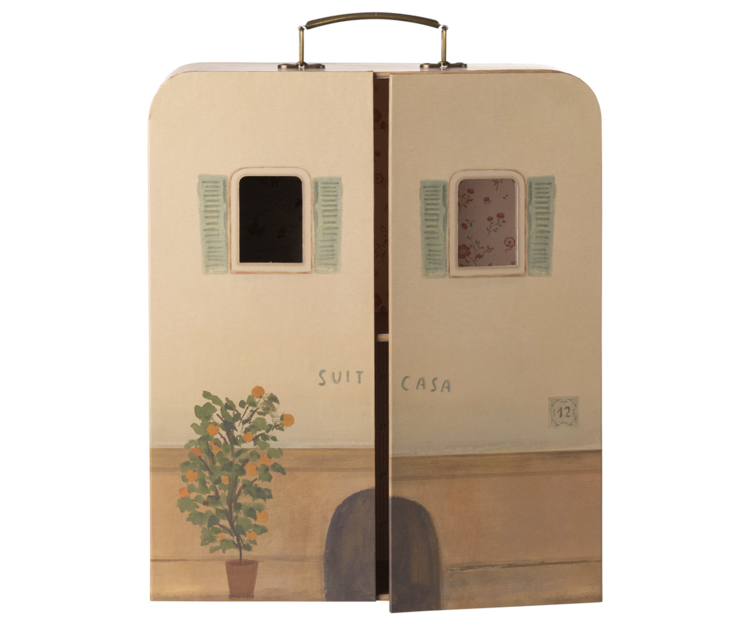 Maileg 11-5205-00 SuitCasa, Little sister and brother mouse