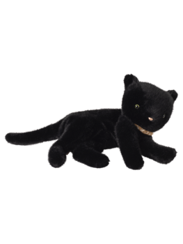 Maileg 16-5996-00 Sleeping kitten plush, Medium - Black