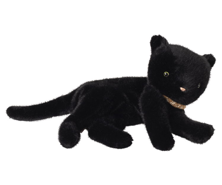 Maileg 16-5996-00 Sleeping kitten plush, Medium - Black
