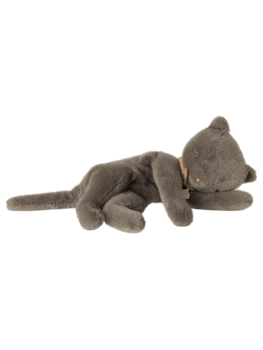 Maileg 16-5996-01 Sleeping kitten plush, Medium - Grey