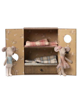 Maileg 17-5105-00 Ballet mice in dance studio, Little sister and  brother