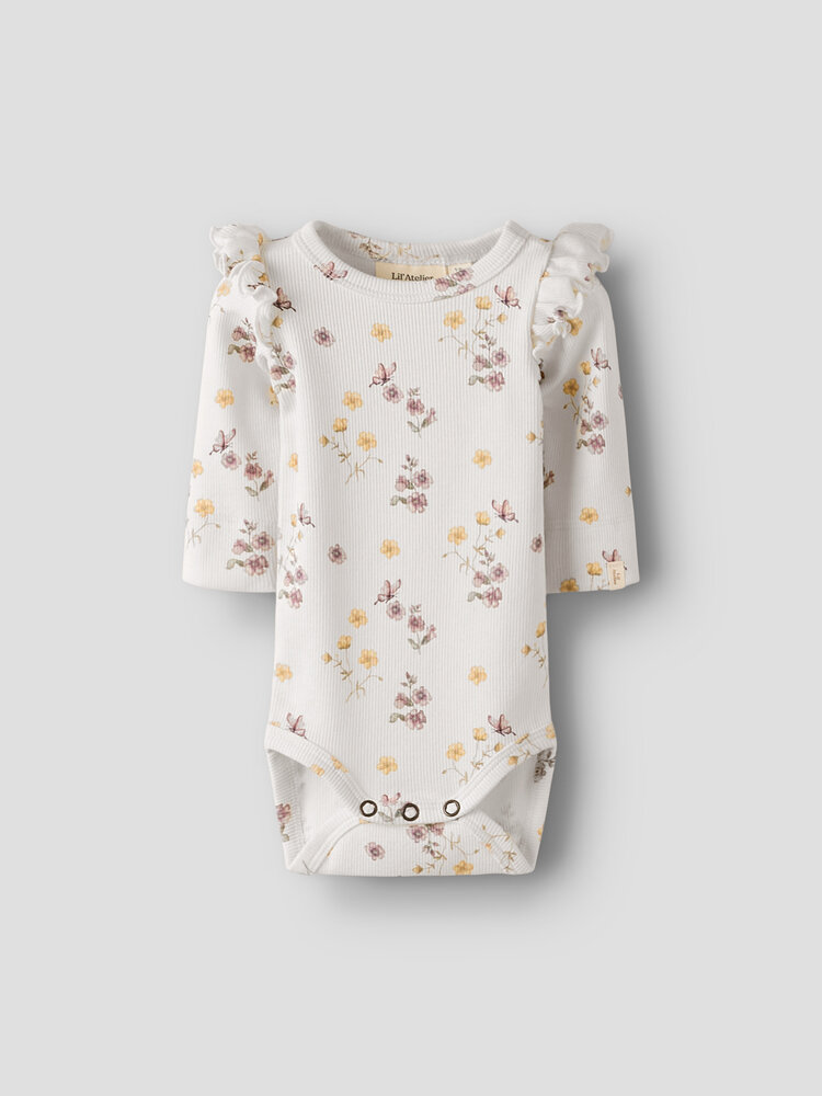 Lil atelier NBFGAVO EKO LS SLIM BODY - Flower