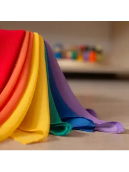 Little Botanic Playcycle speeldoek groot - 95cm - regenboog waves