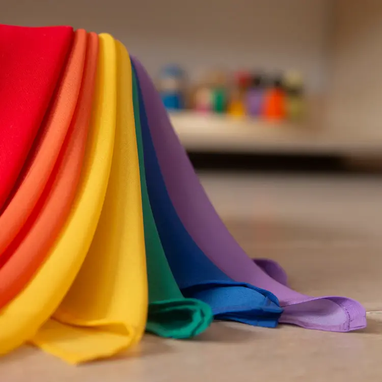 Little Botanic Playcycle speeldoek groot - 95cm - regenboog waves