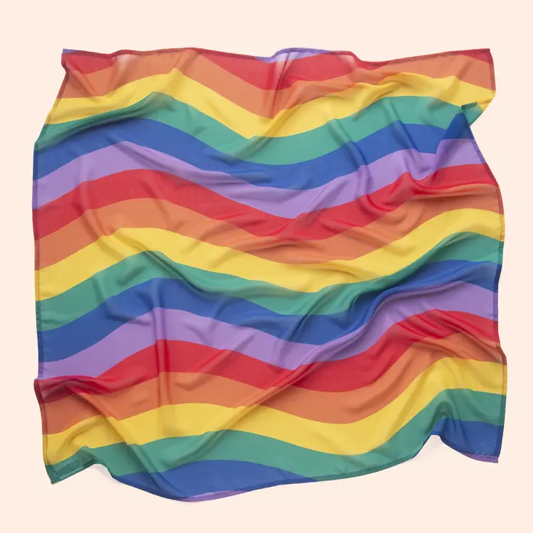Little Botanic Playcycle speeldoek groot - 95cm - regenboog waves