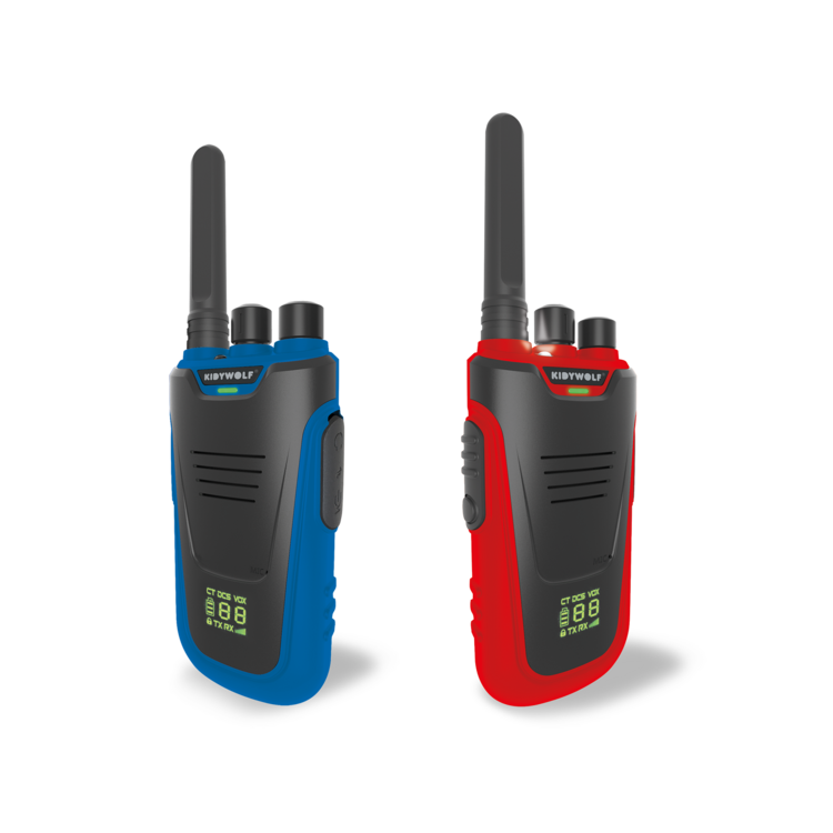 Kidywolf KIDYTALK Walkie talkies blauw-rood