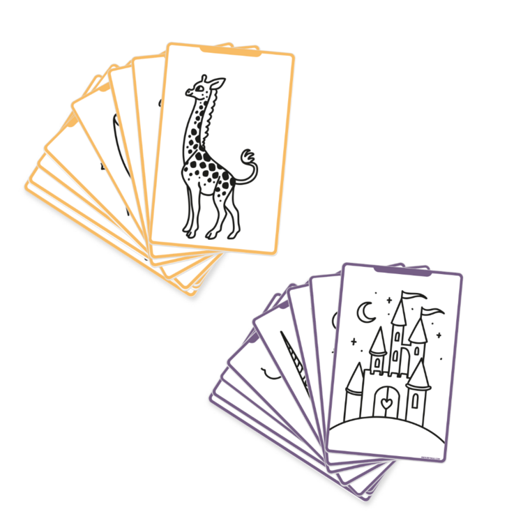 Kidywolf REFIL KIDYDRAW-MINI Drawings "once upon a time" and "animals"