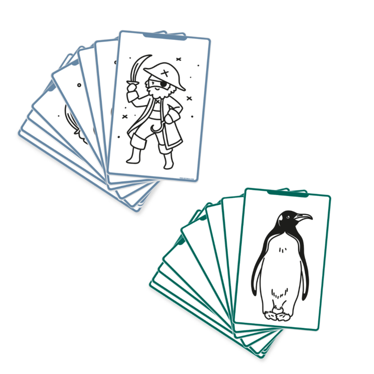 Kidywolf REFIL KIDYDRAW-MINI Drawings "animals around the world" and "oceans and pirates"