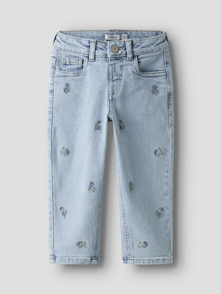 Name it NMFBELLA MOM EMB JEANS- Flower