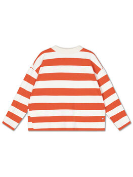 Repose AMS Boxy sweater- Red Stripe