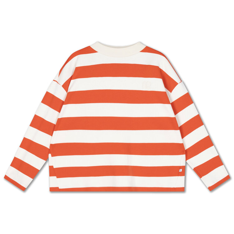 Repose AMS Boxy sweater- Red Stripe