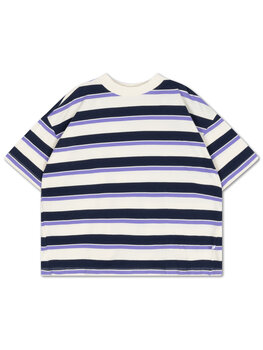 Repose AMS Boxy tee- Cream Stripe