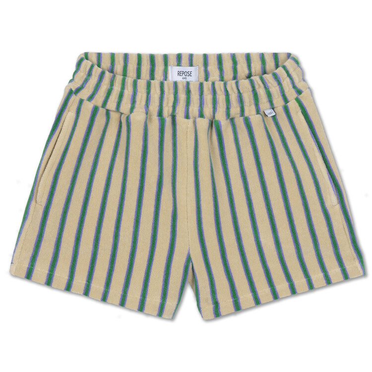 Repose AMS Short- Jade Bloom Stripe