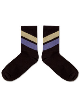 Repose AMS Sporty socks- Midnight Teal Stripe