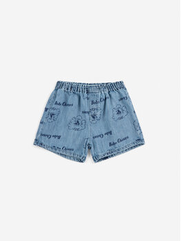 Bobo Choses Pickles The Dog all over denim short