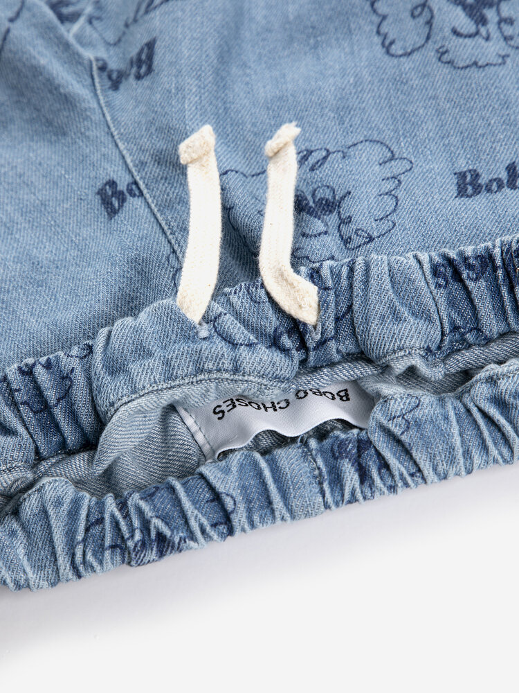 Bobo Choses Pickles The Dog all over denim pants