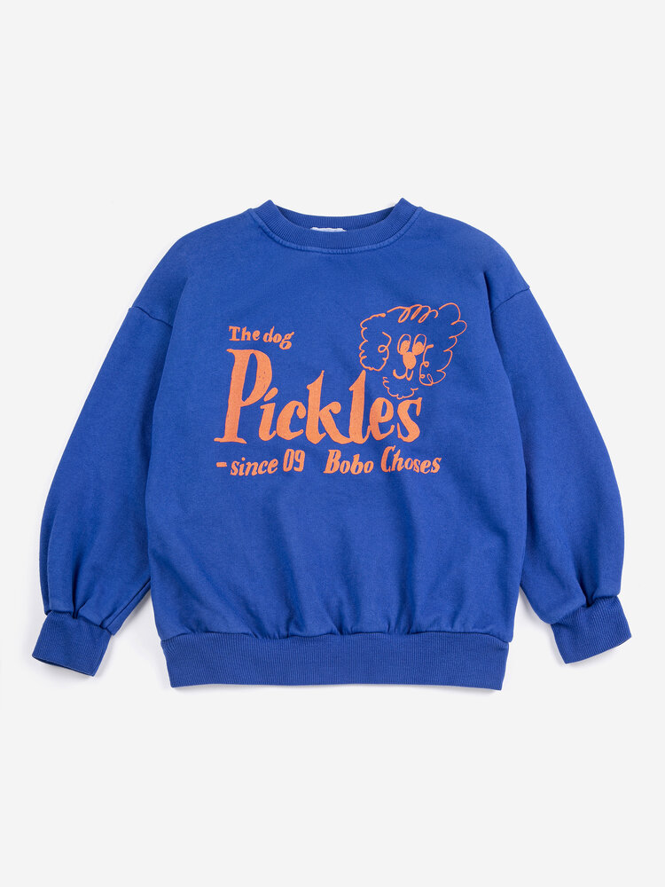Bobo Choses Pickles The Dog sweatshirt- Blue