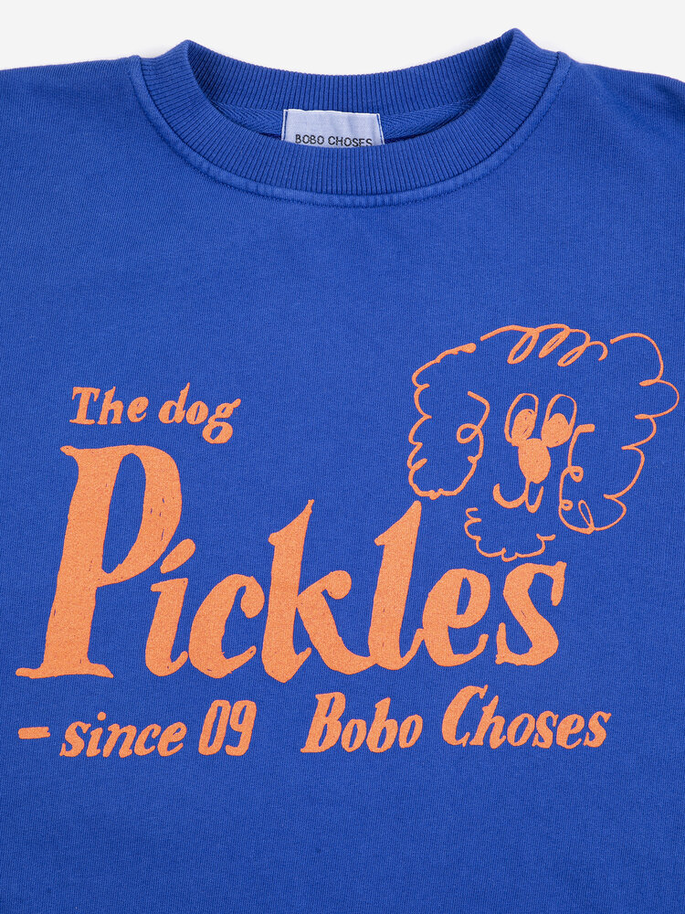Bobo Choses Pickles The Dog sweatshirt- Blue