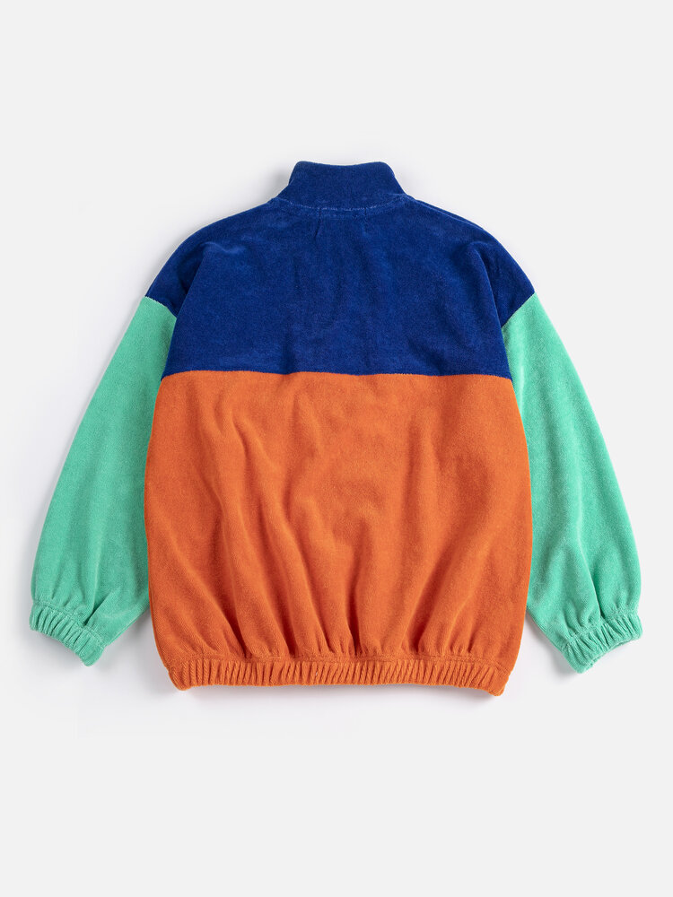 Bobo Choses Bobo Choses color block zipped sweatshirt