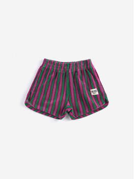Bobo Choses Striped terry cloth shorts