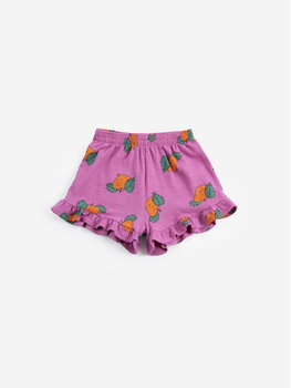 Bobo Choses Tangerine all over ruffled shorts