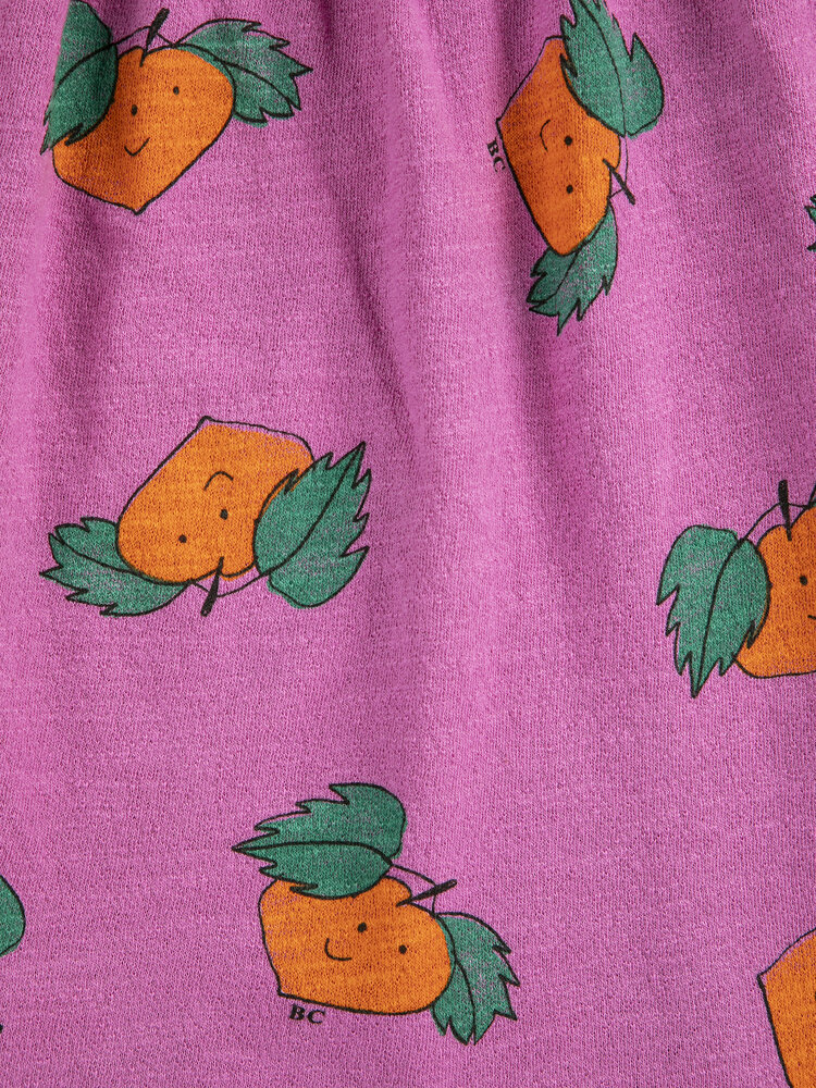 Bobo Choses Tangerine all over ruffled dress