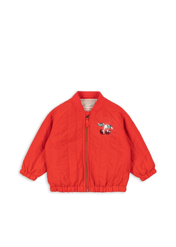 Konges Slojd JUNO SEQUIN BOMBER JACKET-Red