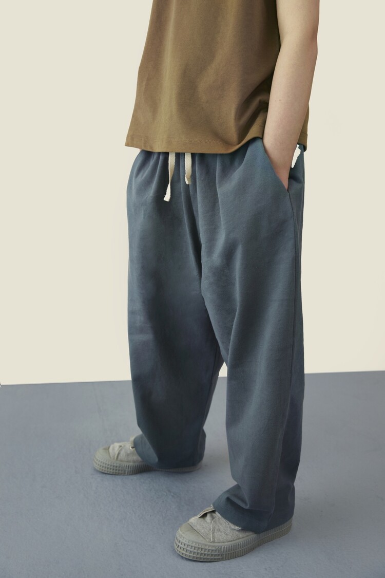 Gray Label Pull Up Trousers - Blue Grey