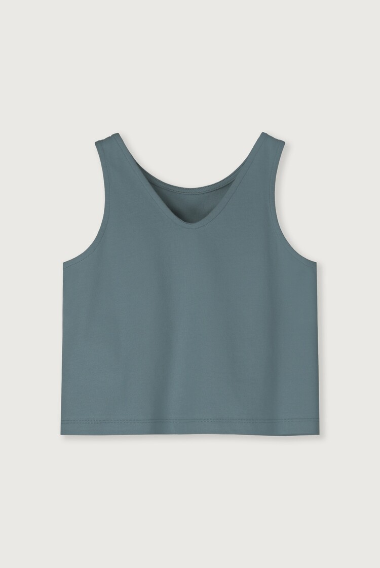 Gray Label Boxy Tank Top - Blue Grey