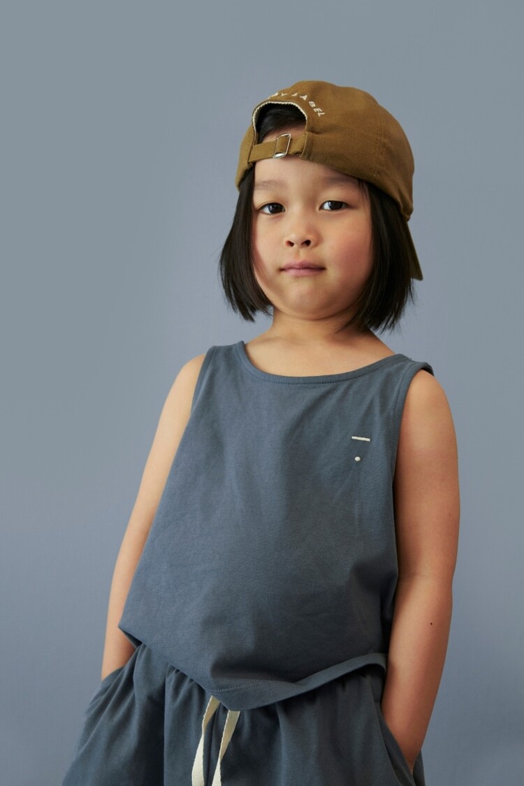 Gray Label Boxy Tank Top - Blue Grey