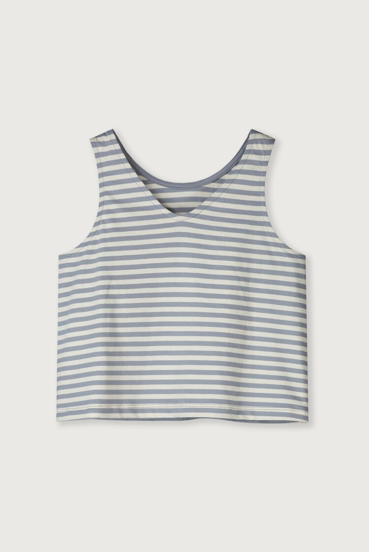 Gray Label Boxy Tank Top -Stone Grey Cream