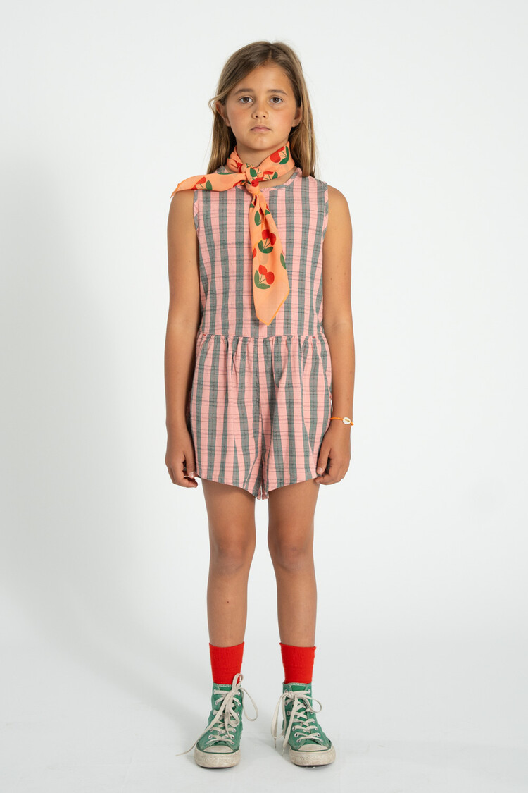 Piupiuchick Short jumpsuit | pink checkered