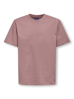 Only & Sons OSJFRED LIFE RLX SS TEE  - Twilight Mauve