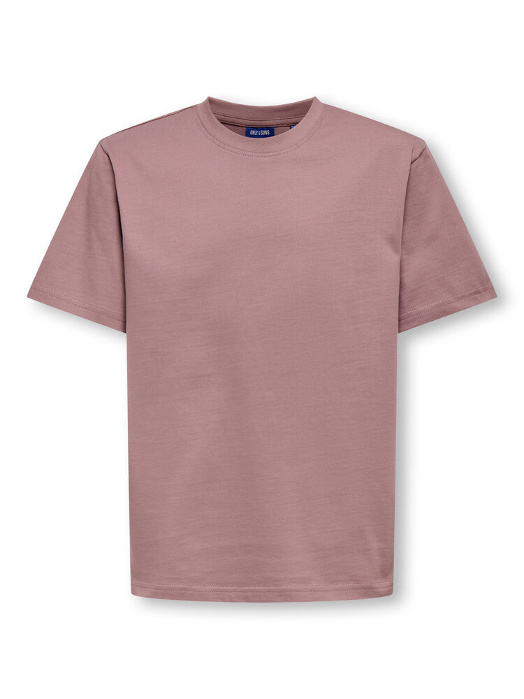 Only & Sons OSJFRED LIFE RLX SS TEE  - Twilight Mauve