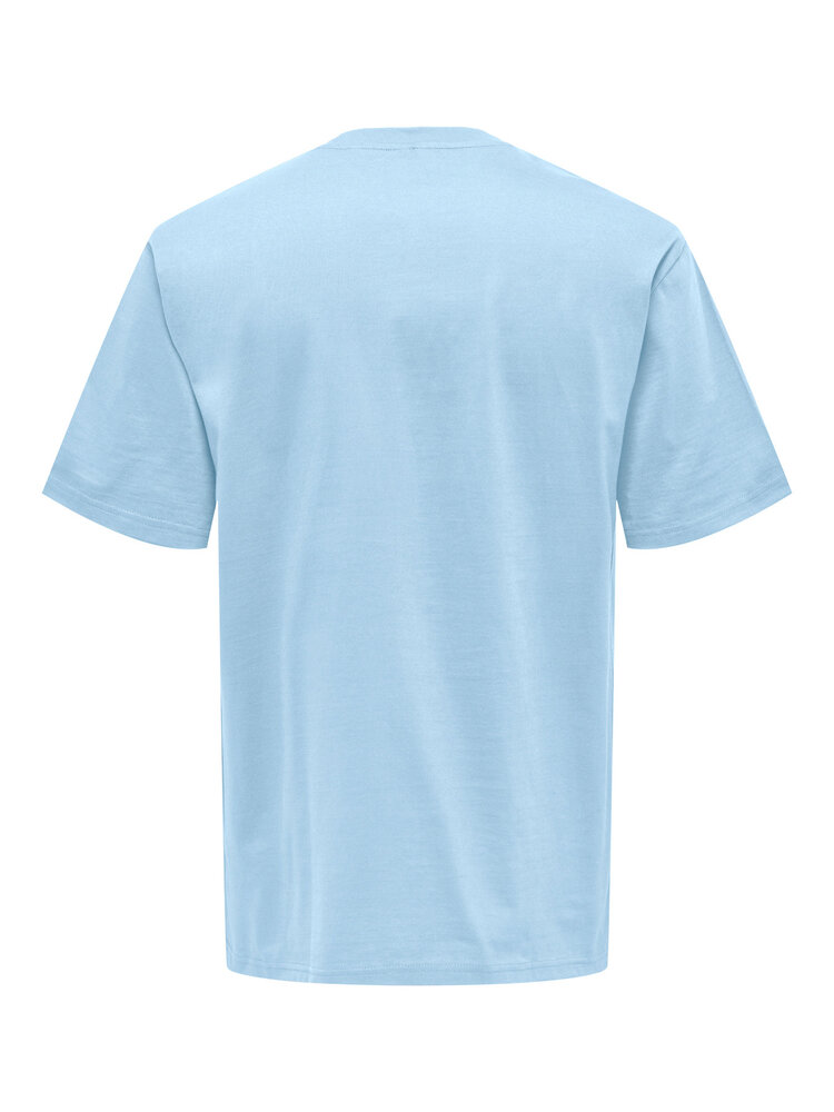 Only & Sons OSJFRED LIFE RLX SS TEE  - Cerulean