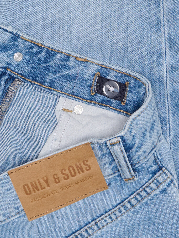 Only & Sons Only&Sons- OSJEDGE STRAIGHT - Light Blue