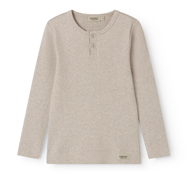 MarMar Copenhagen Tee LS - Light Beige Mel