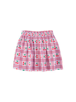 Piupiuchick Short skirt | lilac w/ cherries allover