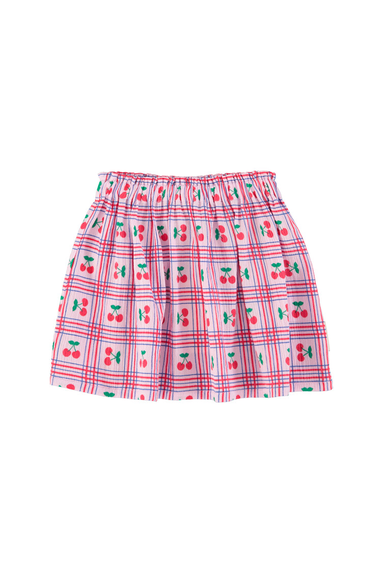 Piupiuchick Short skirt | lilac w/ cherries allover