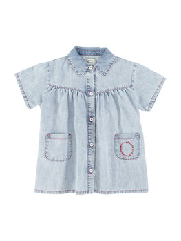 Piupiuchick Short dress | blue light denim