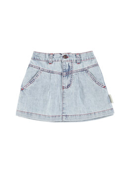 Piupiuchick Short skirt | blue light denim