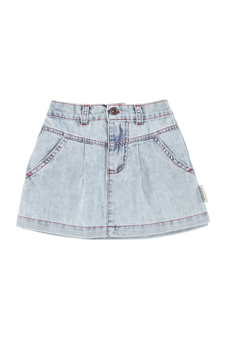 Piupiuchick Short skirt | blue light denim