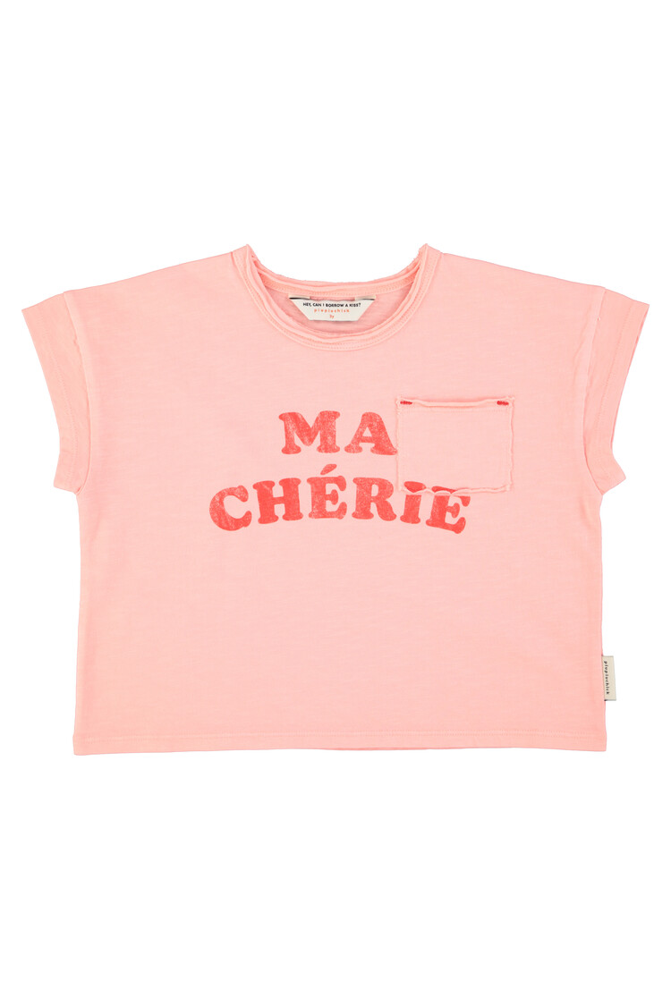 Piupiuchick Tshirt | light pink w/ "ma chérie" print