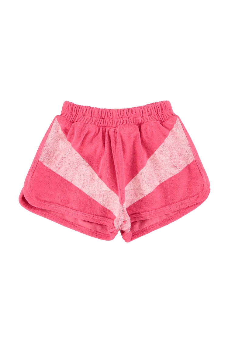 Piupiuchick Shorts | pink w/ white stripes print