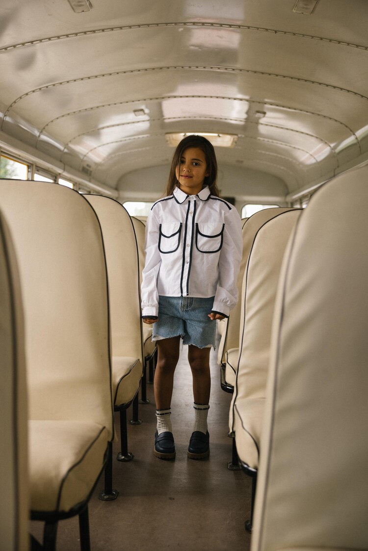 Charlie Petite Isae Bermuda - Light Snow Wash