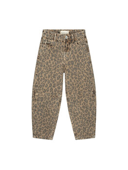 Charlie Petite Lou Balloon Jeans- Tiger Print