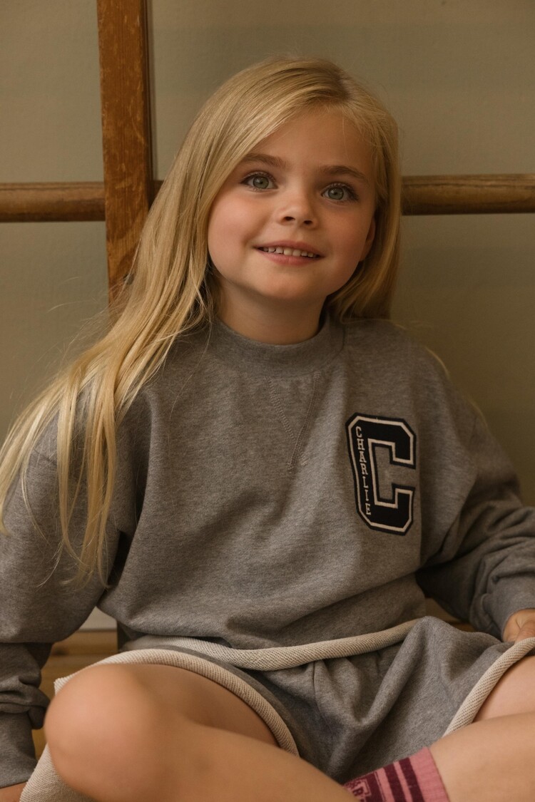 Charlie Petite Lux Sweater - Grey Melange